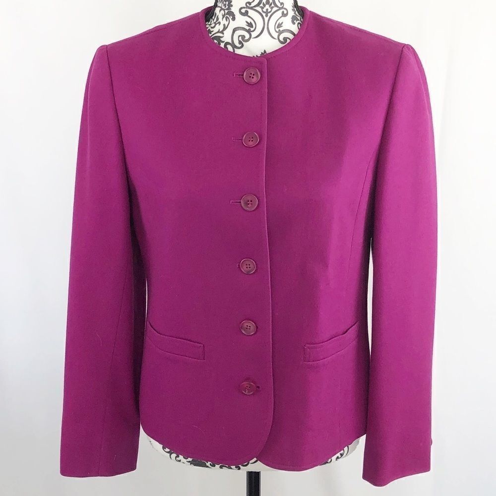 Pendleton Wool Button Down Cropped Jacket - image 1